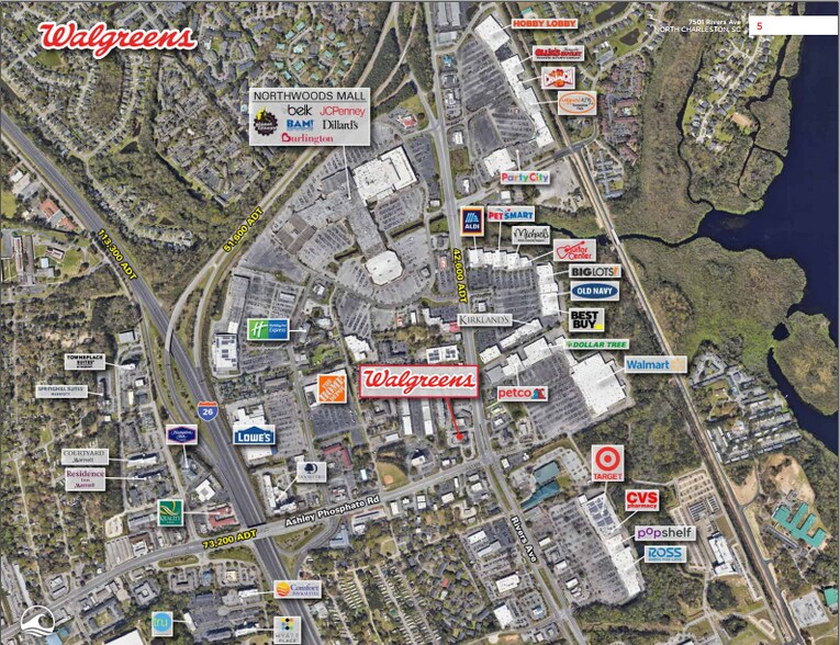 7501 Rivers Ave, North Charleston, SC à vendre - Photo du bâtiment - Image 2 de 4