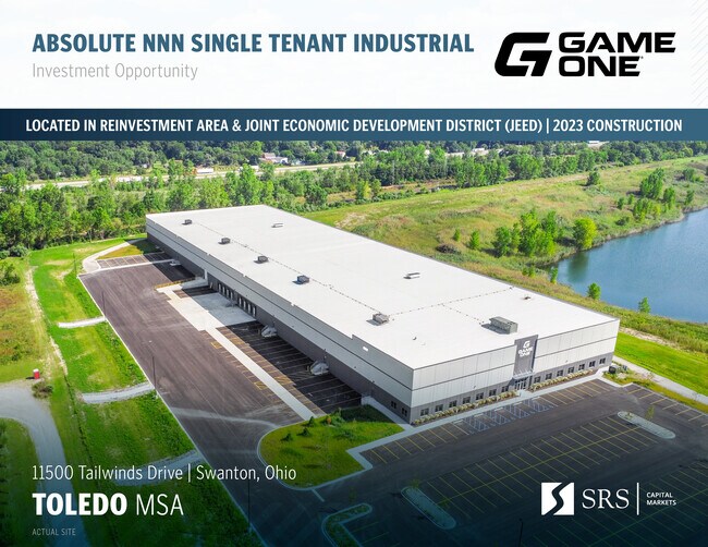 Plus de détails pour 11500 Tailwinds Dr, Swanton, OH - Industriel à vendre
