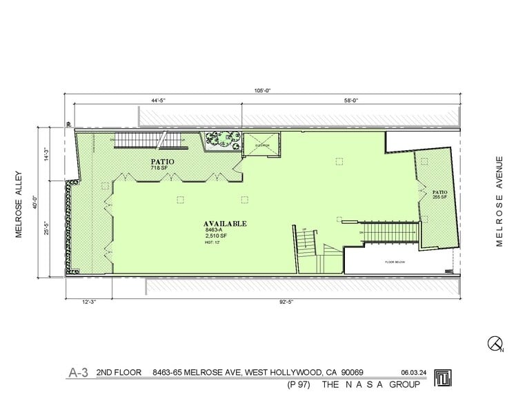 8463-8465 Melrose Ave, West Hollywood, CA for lease - Floor Plan - Image 3 of 13