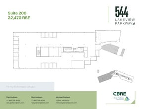 544 Lakeview Pky, Vernon Hills, IL for lease Floor Plan- Image 1 of 2