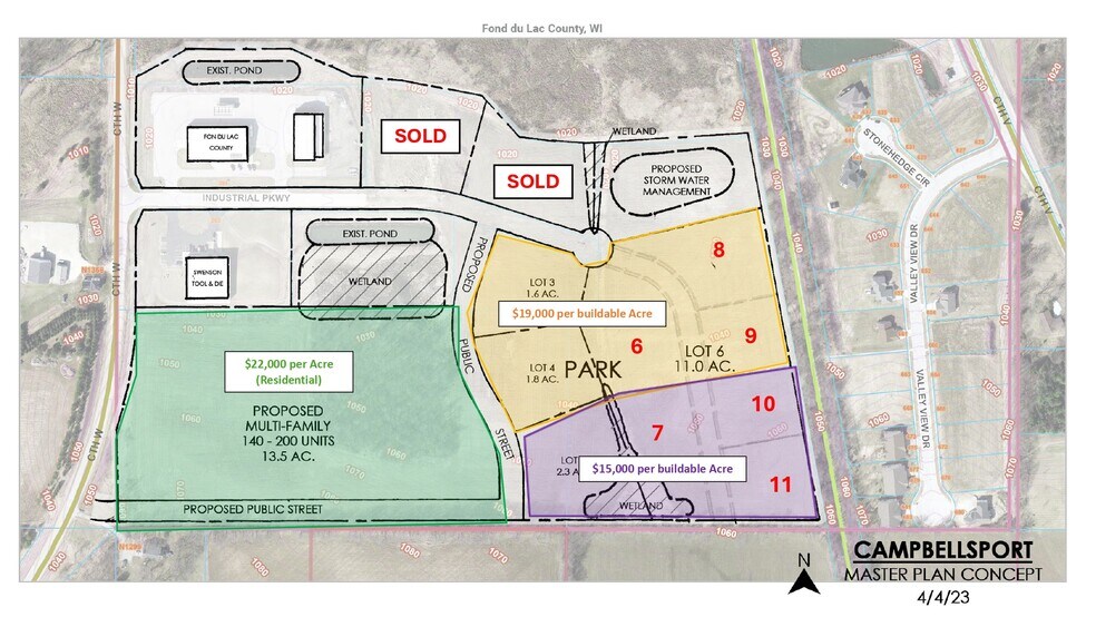00 Industrial Pky, Campbellsport, WI for sale - Site Plan - Image 2 of 5