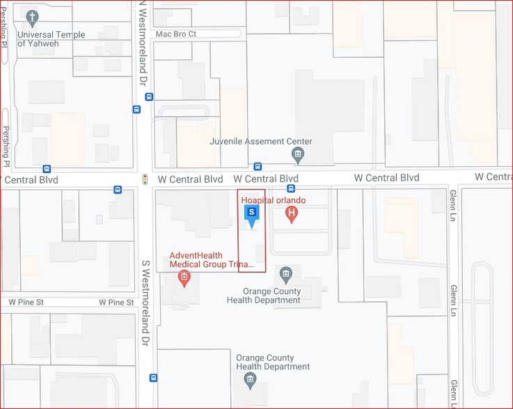 908 W Central Blvd, Orlando, FL à louer - Plan cadastral - Image 2 de 8