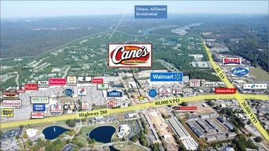 5301 US 280, Birmingham, AL - AÉRIEN  Vue de la carte - Image1