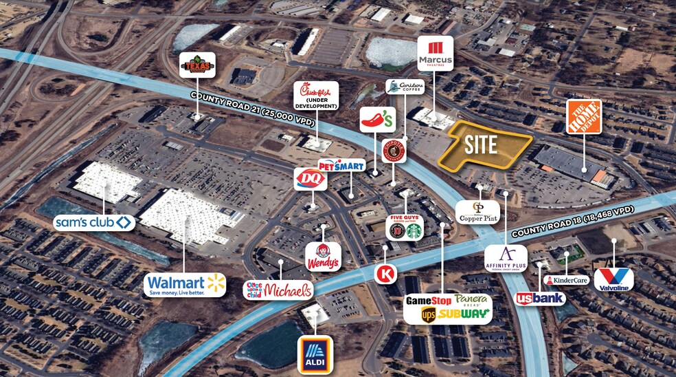 1701 County Road 18, Shakopee, MN à vendre - Aérien - Image 2 de 3