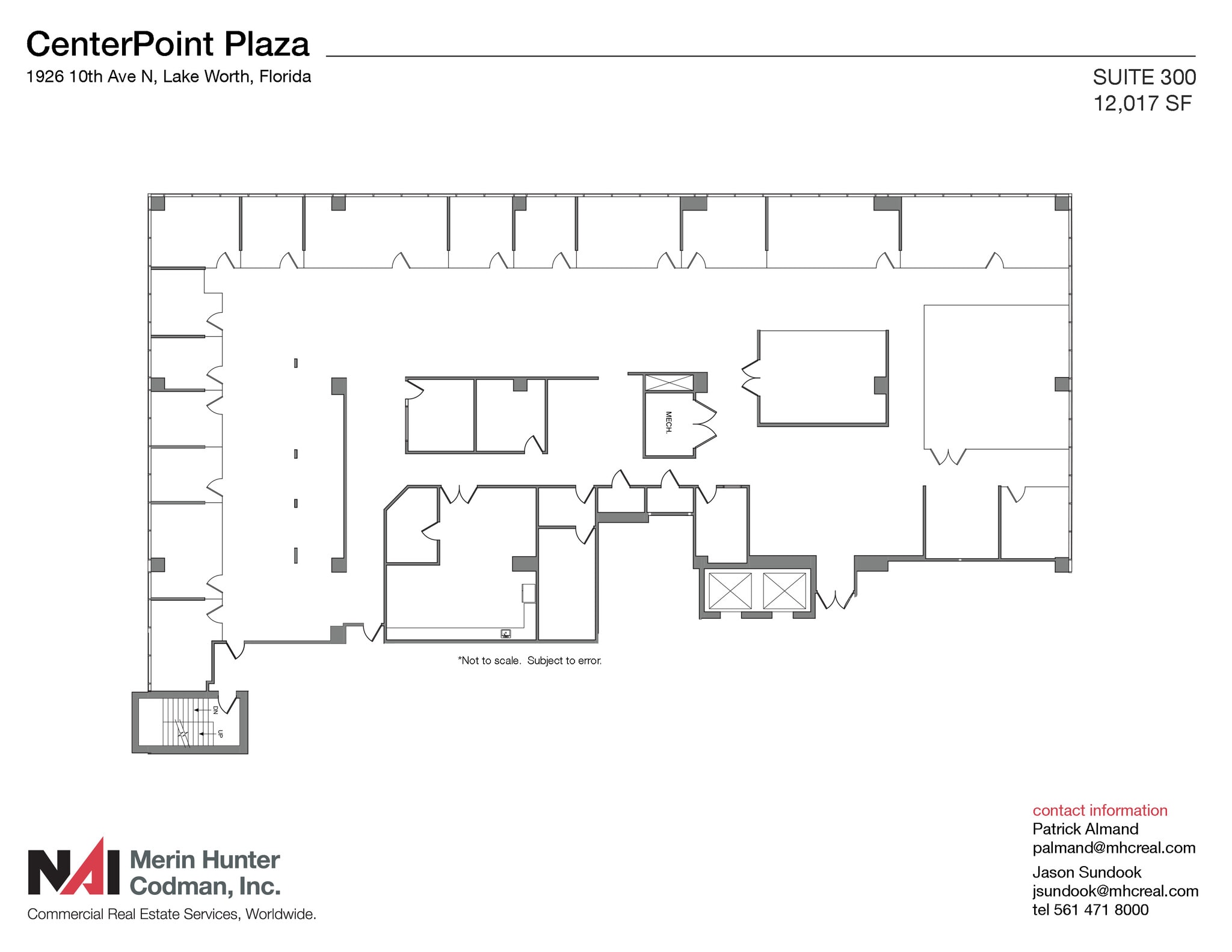 1926 10th Ave N, Lake Worth, FL for lease Floor Plan- Image 1 of 11