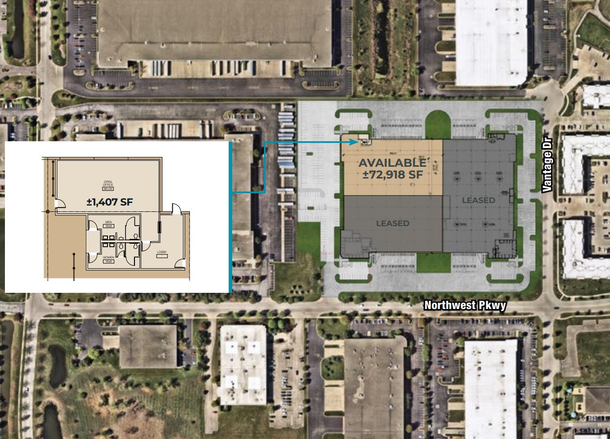 2450-2520 Northwest Pky, Elgin, IL à louer Plan de site- Image 1 de 1