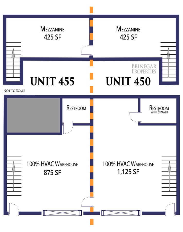 2100 Double Creek Dr, Round Rock, TX 78664 - Unit 450 & 455 -  - Floor Plan - Image 1 of 9