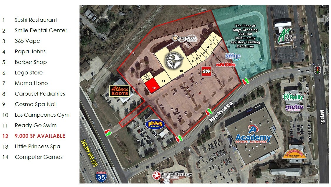 1201 I 35 N Frontage rd, Round Rock, TX for lease Floor Plan- Image 1 of 1