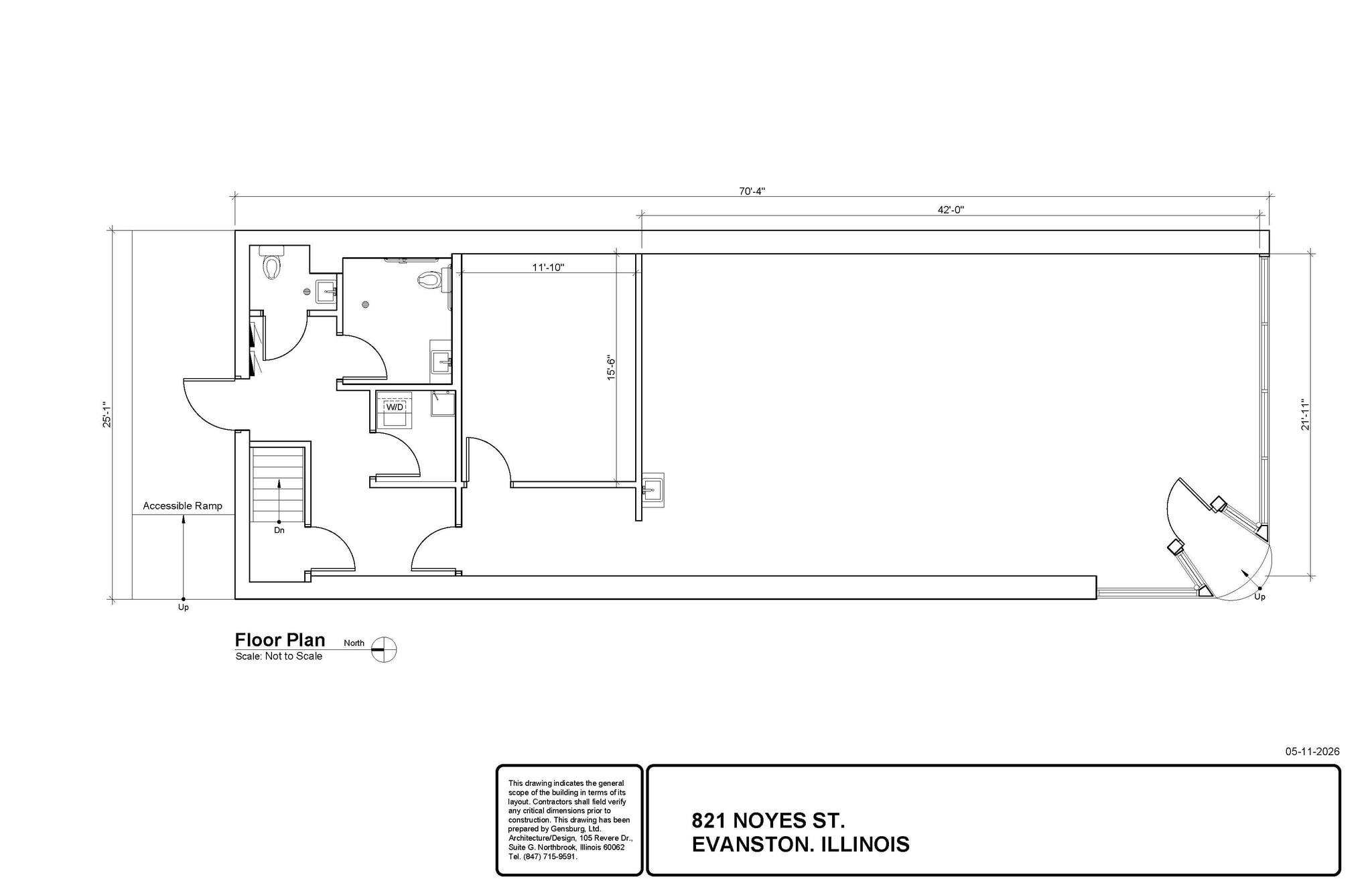 813 Noyes St, Evanston, IL for lease Floor Plan- Image 1 of 1