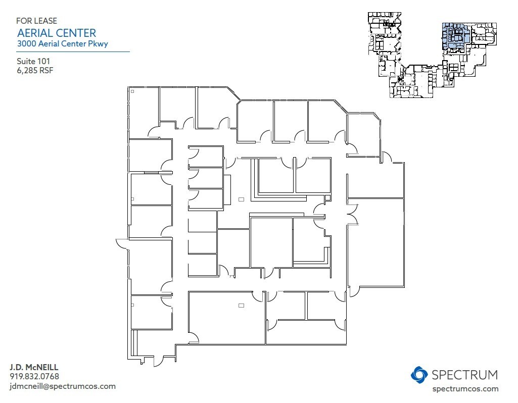 2000 Aerial Center Pky, Morrisville, NC for lease Floor Plan- Image 1 of 1