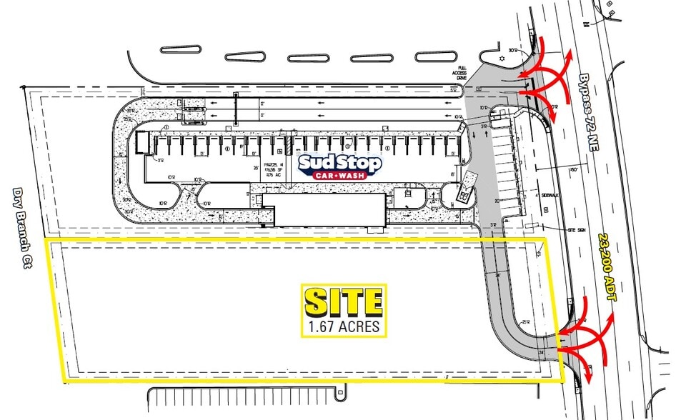 1405 Bypass 72 NE, Greenwood, SC for lease - Building Photo - Image 3 of 3