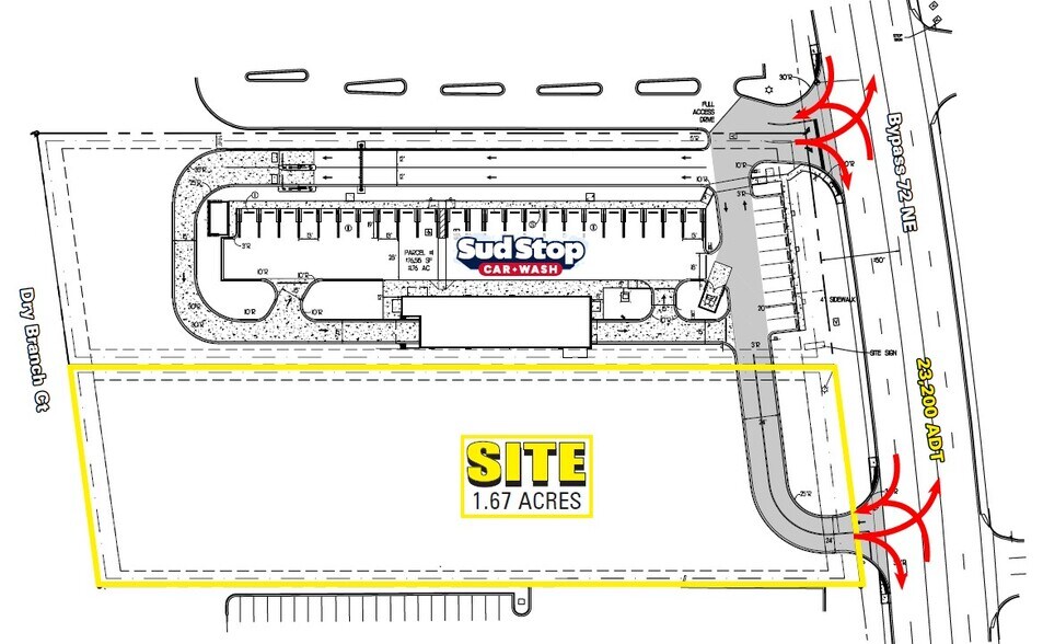 1405 Bypass 72 NE, Greenwood, SC à louer - Photo du bâtiment - Image 3 de 3