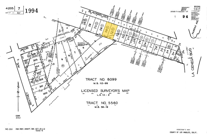 5890 Blackwelder St, Culver City, CA for sale - Plat Map - Image 2 of 13