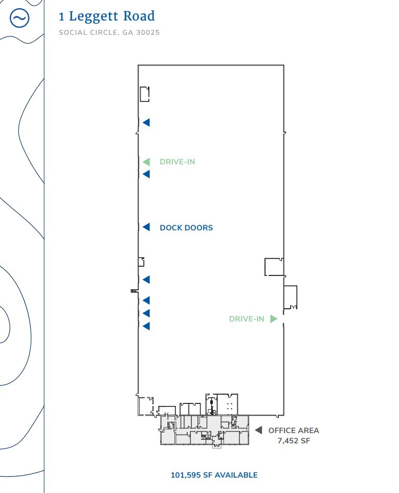 1 Leggett Rd, Social Circle, GA à louer Plan d  tage- Image 1 de 1