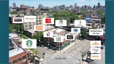 946 W Diversey Pky, Chicago, IL - AERIAL  map view