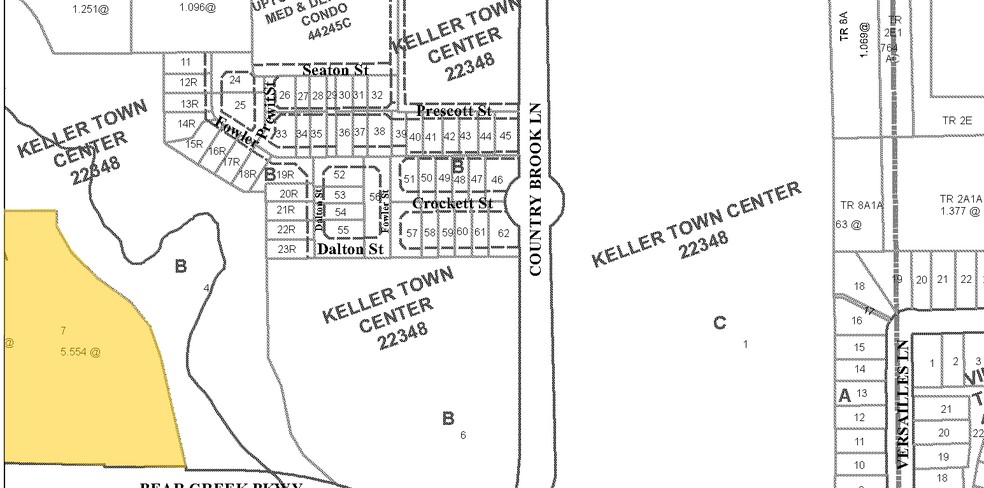 251 Town Center Ln, Keller, TX à louer - Plan cadastral - Image 2 de 22