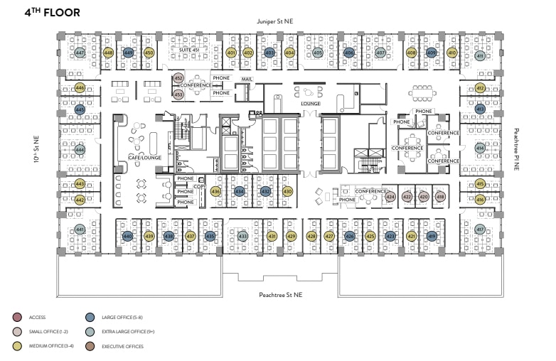 999 Peachtree St Ne, Atlanta, GA for lease Floor Plan- Image 1 of 11