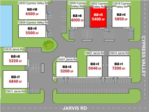 15615 Jarvis Rd, Cypress, TX à louer Plan de site- Image 2 de 7