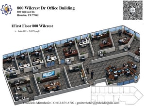 800 Wilcrest Dr, Houston, TX à louer Plan d’étage- Image 1 de 1