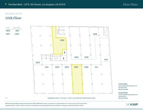 127 E 9th St, Los Angeles, CA for lease Floor Plan- Image 1 of 4