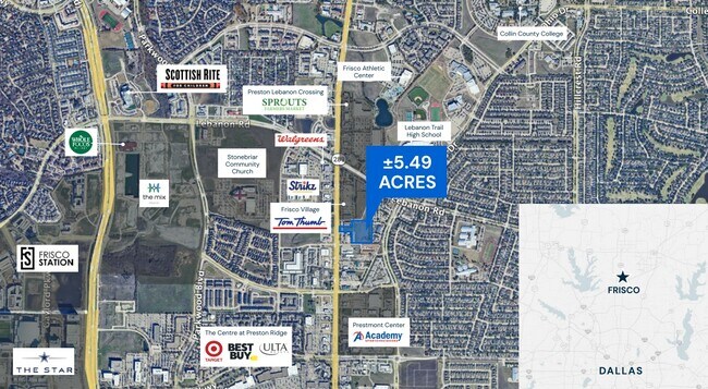Plus de détails pour 4600 Preston Rd, Frisco, TX - Terrain à vendre