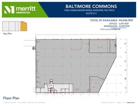 7455 New Ridge Rd, Hanover, MD for lease Floor Plan- Image 1 of 2