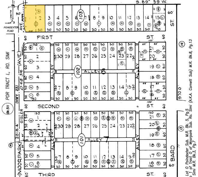 530 Moorpark Ave, Moorpark, CA for lease - Plat Map - Image 2 of 4