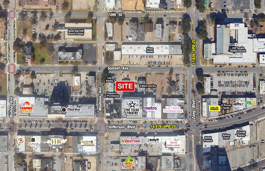 224 Sunset Ave, Dallas, TX for sale - Aerial - Image 1 of 2