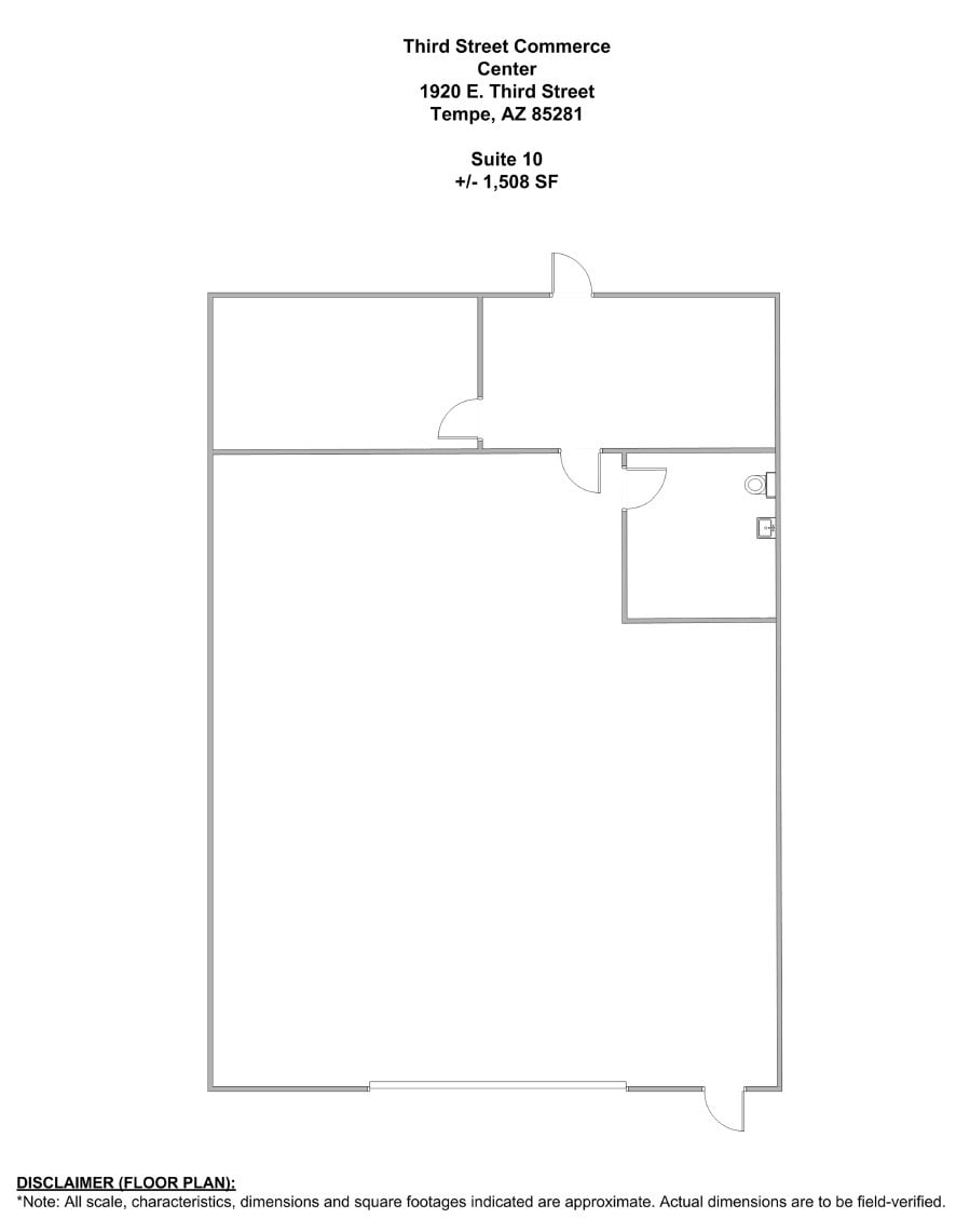 1920-1930 E 3rd St, Tempe, AZ for lease Floor Plan- Image 1 of 1