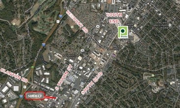 301-305 Clanton Rd, Charlotte, NC - AERIAL map view