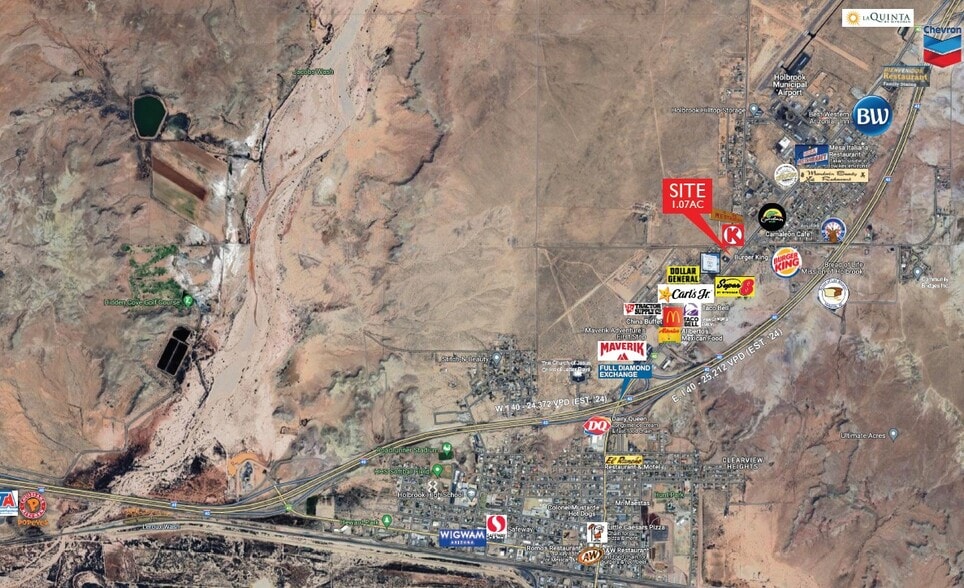 NAVAJO BLVD. NORTH OF I-40, Holbrook, AZ à vendre - Aérien - Image 3 de 3