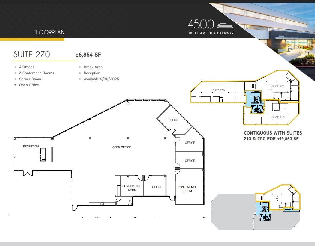 4500 Great America Pky, Santa Clara, CA for lease Floor Plan- Image 1 of 1