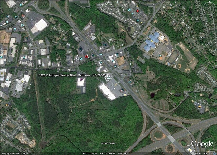 11328 E Independence Blvd, Matthews, NC for lease - Aerial - Image 2 of 9