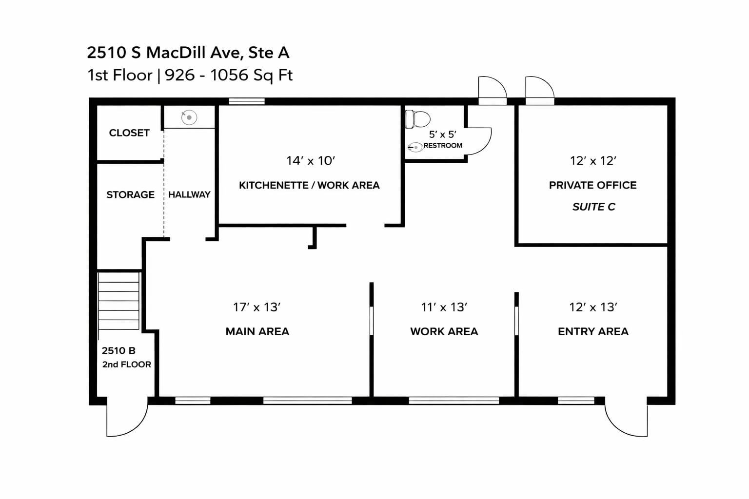 2510 S Macdill Ave, Tampa, FL for lease Floor Plan- Image 1 of 1