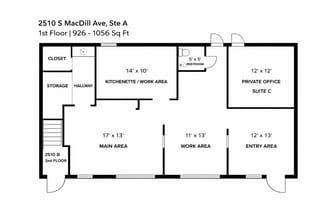 2510 S Macdill Ave, Tampa, FL for lease Floor Plan- Image 1 of 1