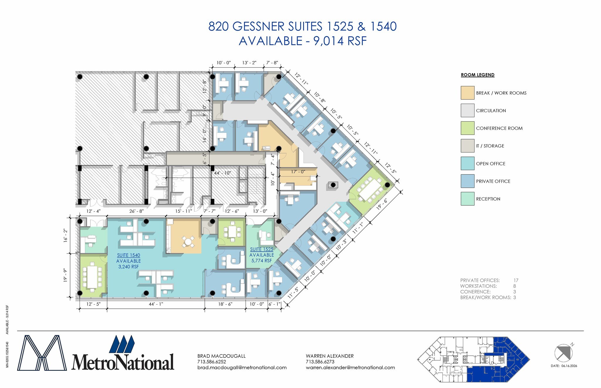 820 Gessner Rd, Houston, TX for lease Floor Plan- Image 1 of 1