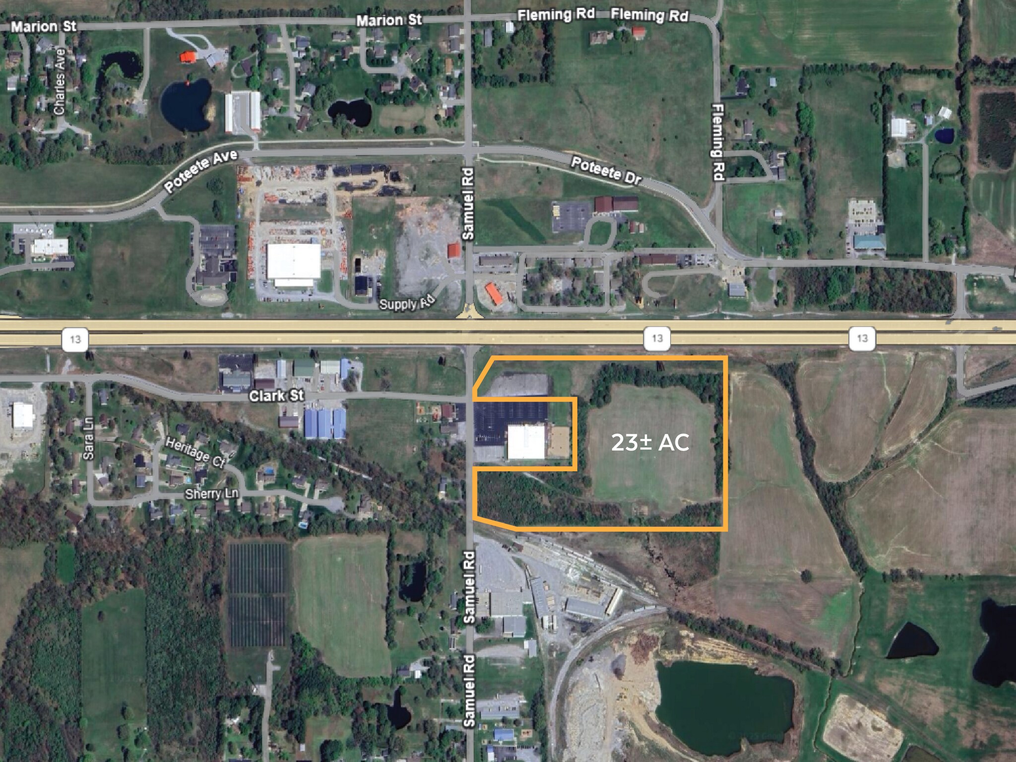 Hwy 13 & Samuel Rd, Carterville, IL à vendre Aérien- Image 1 de 4