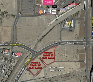 Plus de détails pour TALBOT & SEQ SPUR 16 Hwy, El Paso, TX - Terrain à louer