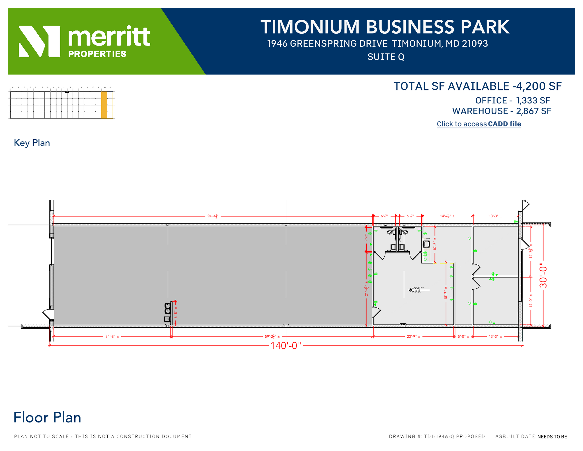 1940-1946 Greenspring Dr, Timonium, MD for lease Floor Plan- Image 1 of 1