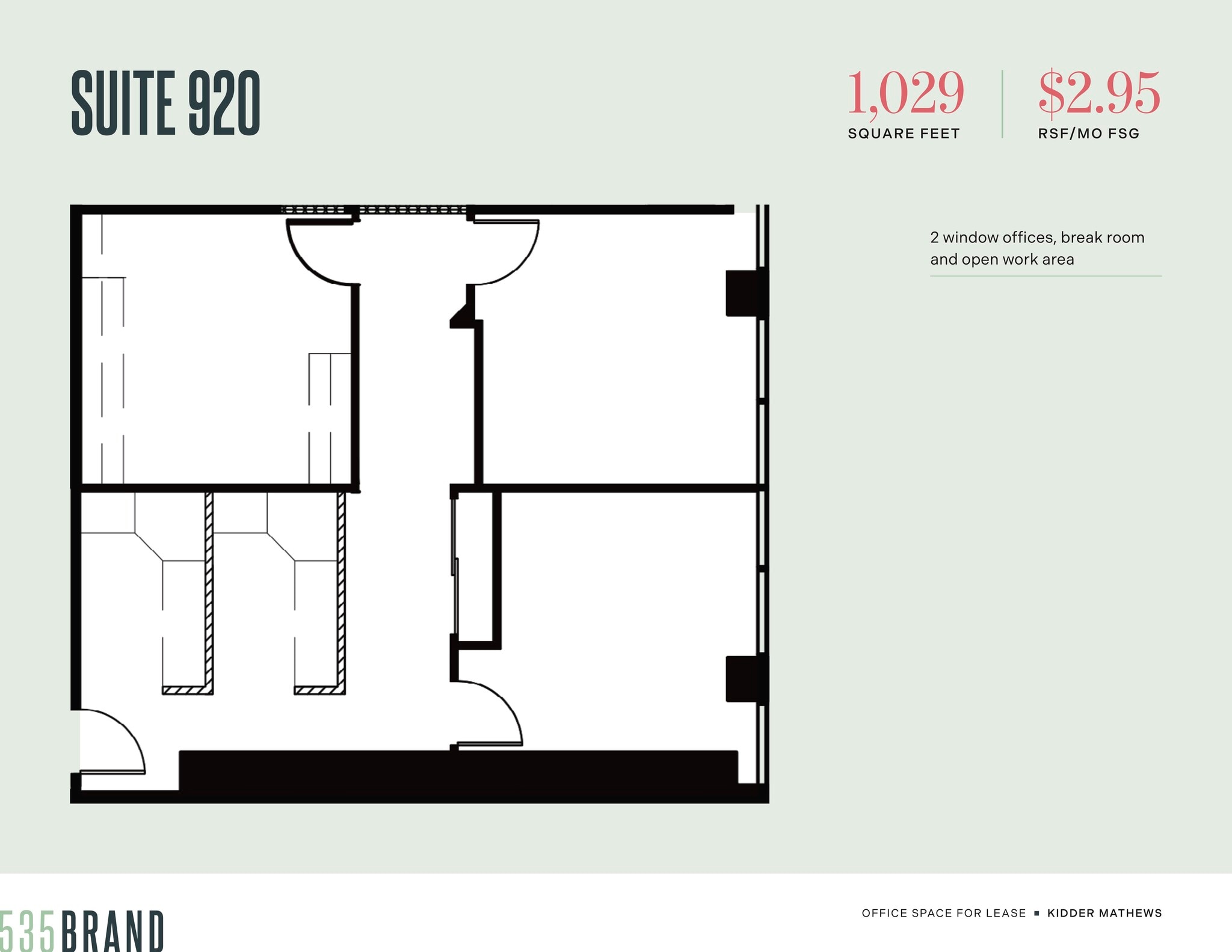 535 N Brand Blvd, Glendale, CA for lease Floor Plan- Image 1 of 1