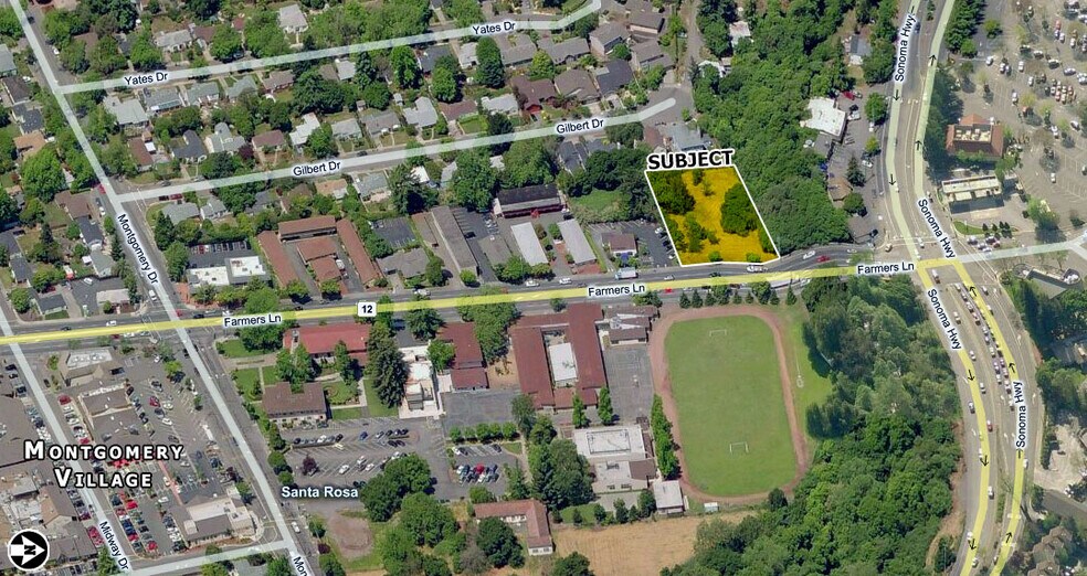 201 Farmers Ln, Santa Rosa, CA à vendre - Aérien - Image 1 de 3