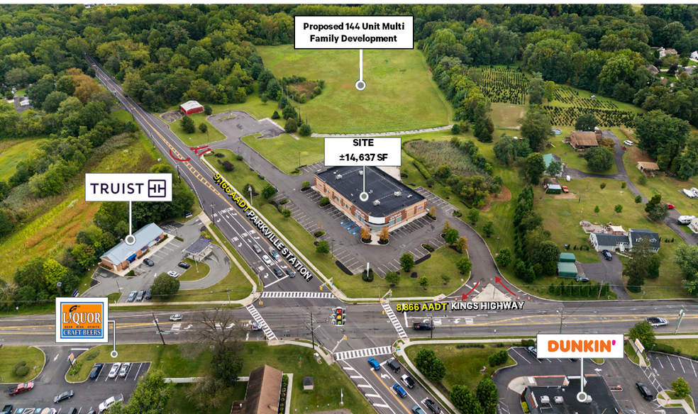 1000 Kings Hwy, West Deptford, NJ for lease - Aerial - Image 1 of 3