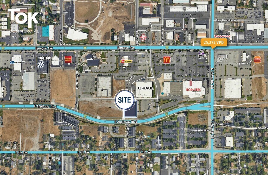 TBD Appleway Blvd, Spokane, WA for sale - Aerial - Image 3 of 4