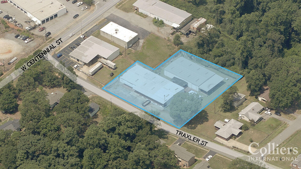 100 W Traxler St, Spartanburg, SC for sale - Aerial - Image 1 of 1