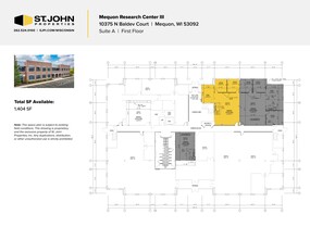 10375 N Baldev Ct, Mequon, WI for lease Site Plan- Image 1 of 10