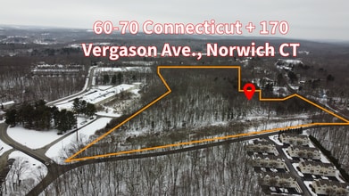 60-70 Connecticut Ave, Norwich, CT - AERIAL  map view - Image1