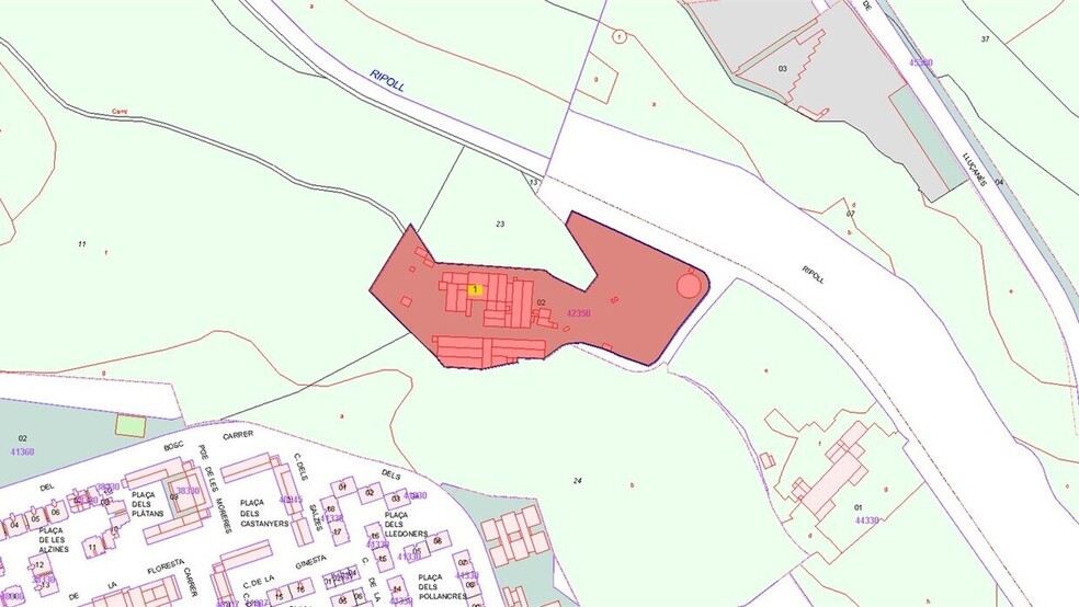 Terrain dans Barcelone, Barcelona à vendre - Plan cadastral - Image 3 de 3