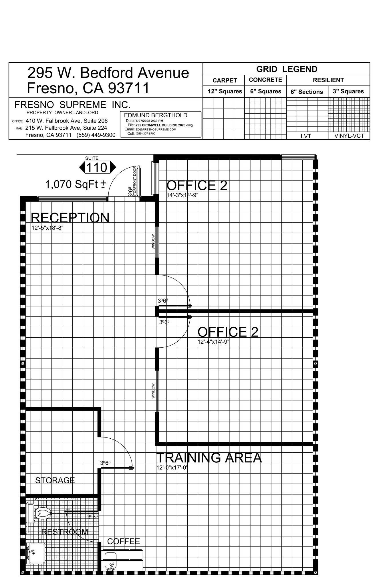 295 W Cromwell Ave, Fresno, CA for lease Site Plan- Image 1 of 1