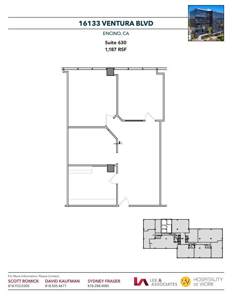 16133 Ventura Blvd, Encino, CA à louer Plan d  tage- Image 1 de 1