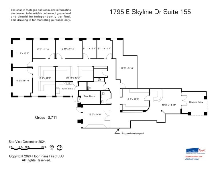 1795 E Skyline Dr, Tucson, AZ for lease - Site Plan - Image 1 of 8